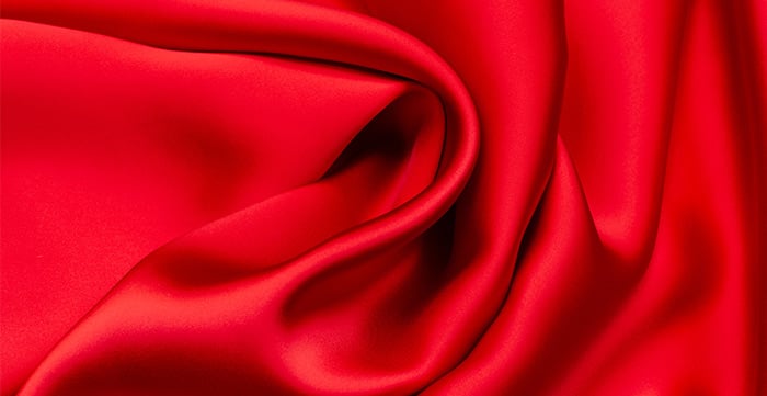 Red rayon fabric