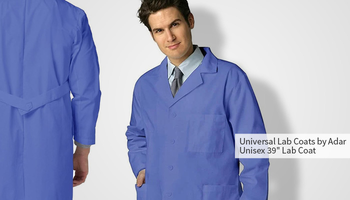 universal lab coats by adar unisex 39" lab coat