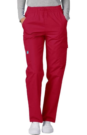 Universal Basics by Adar Women's Multi Pocket Solid Scrub Pants