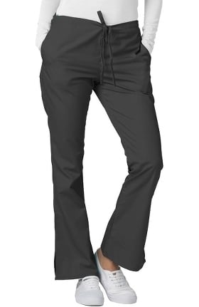 Universal Basics by Adar Women's Flare Leg Solid Scrub Pants