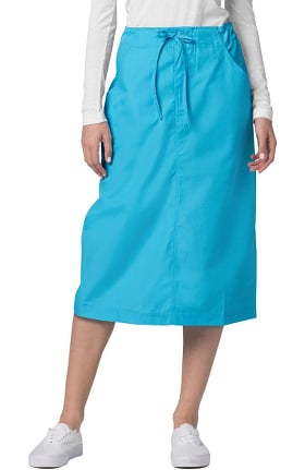 Universal Basics by Adar Women's Mid-Calf Drawstring Scrub Skirt