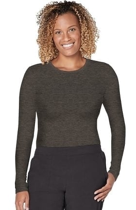 Addition by Adar Women's Fitted Long Sleeve Solid Underscrub T-Shirt