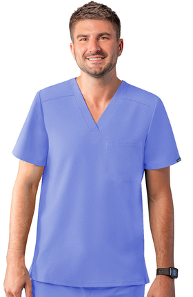 Addition by Adar Men's Classic Solid Scrub Top