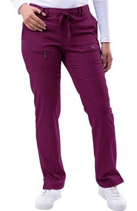 Pro by Adar Women's Slim Fit Utility Scrub Pant