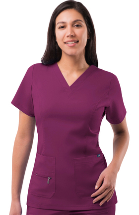 Pro by Adar Women's Elevated Solid Scrub Top