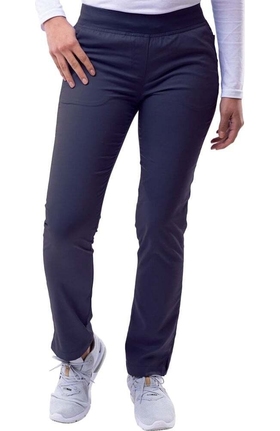 Pro by Adar Women's Elastic Waistband Skinny Scrub Pant
