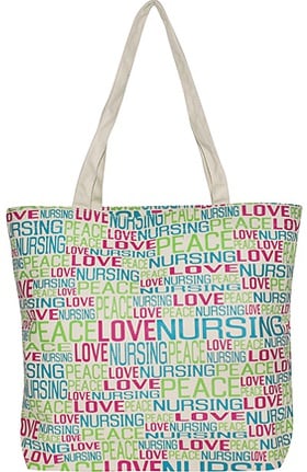 Nursing Bags Doctors Medical Totes Backpacks Purses Allheart Scrub Stuff Women S Peace Love Canvas Tote Bag