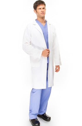 Basics by allheart Men's Twill 38" Lab Coat