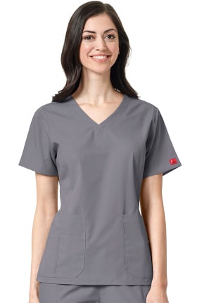 Clearance Ascent by allheart Women's V-Neck Solid Scrub Top