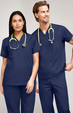 Navy Blue Scrubs Men S Quality Nursing Medical Apparel