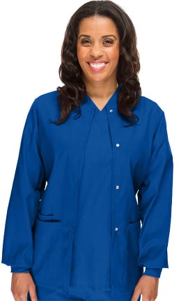 Basics by allheart Women's Solid Scrub Jacket