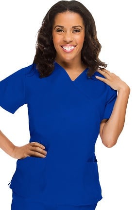 Classics by allheart Women's Wrap Solid Top