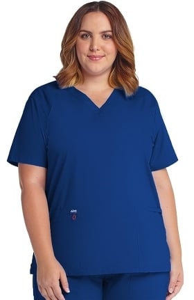 elate by allheart Women's V-Neck Solid Scrub Top