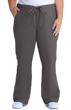 elate by allheart Women's Flare Leg Drawstring Scrub Pant