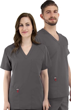 elate by allheart Unisex V-Neck Solid Scrub Top
