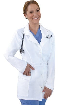 Basics by allheart Women's Stretch 32½" Lab Coat