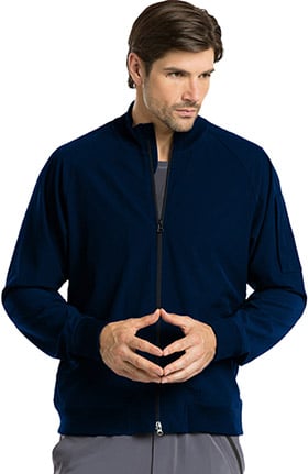 Barco One™ Men's Zip Front Bomber Solid Scrub Jacket
