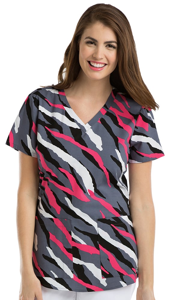 grey's anatomy leopard scrub top