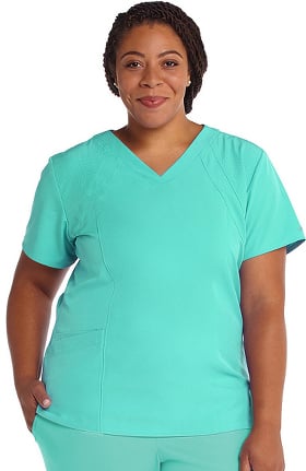 Clearance Barco One Women's V-Neck Solid Scrub Top