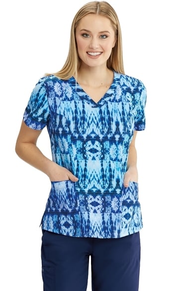 barco print scrub tops