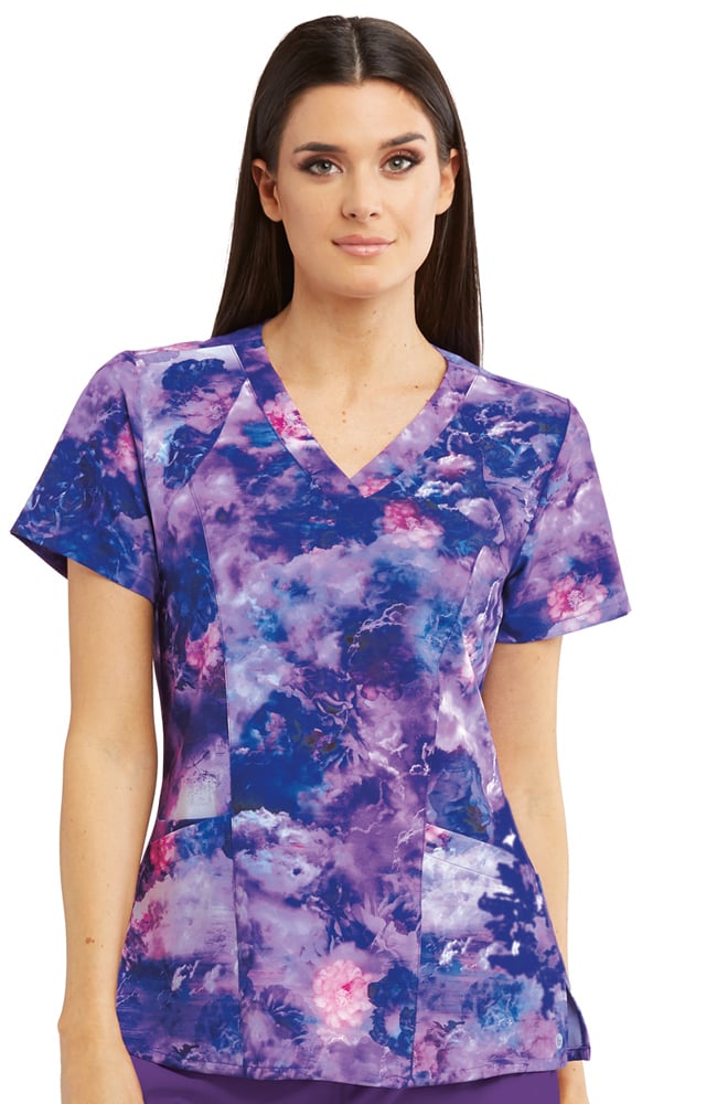 barco print scrub tops