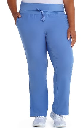 Barco One Women's Flare Leg Knit Waistband Cargo Scrub Pant