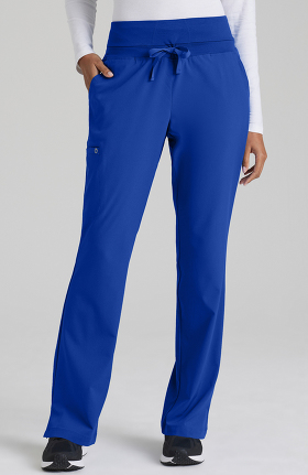 Barco One™ Women's Flare Leg Knit Waistband Cargo Scrub Pant