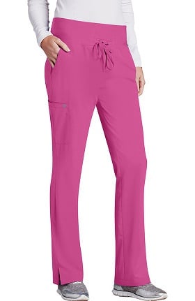 Clearance Barco One™ Women's Flare Leg Knit Waistband Cargo Scrub Pant