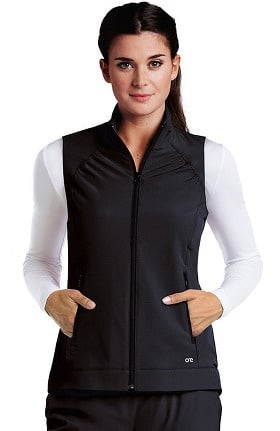Barco One™ Women's Zip Front Solid Scrub Vest