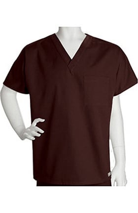 Clearance ICU by Barco Uniforms Unisex 1 Pocket V-Neck Solid Scrub Top