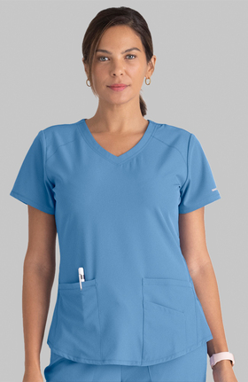 Skechers Women's Vitality V-Neck Solid Scrub Top