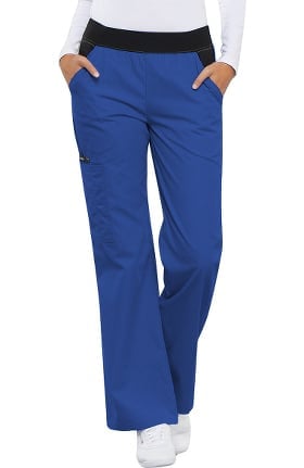 Flexibles by Cherokee Women's Knit Waistband Cargo Scrub Pant