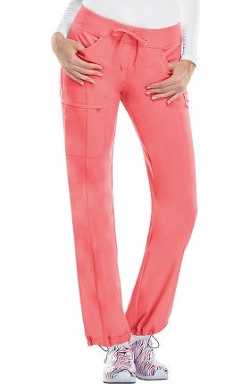 Clearance Infinity by Cherokee Women's Rib Knit Drawstring Waist Scrub Pants