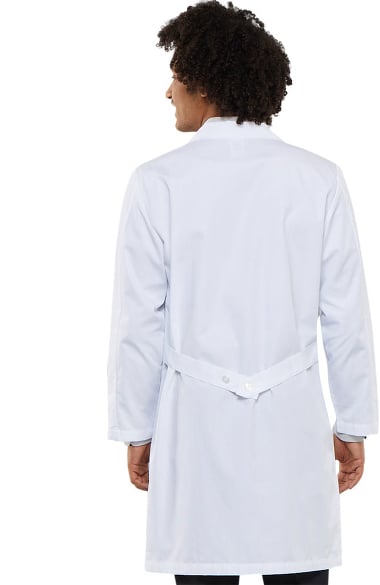 white coat man