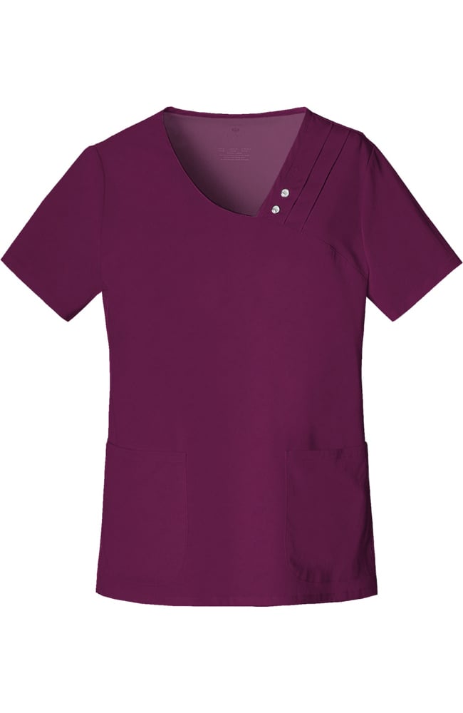 asymmetrical scrub top