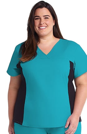 Flexibles by Cherokee Women's V-Neck Solid Scrub Top