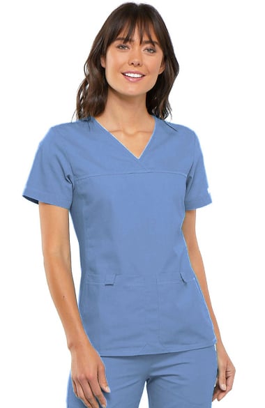 Flexible scrub tops