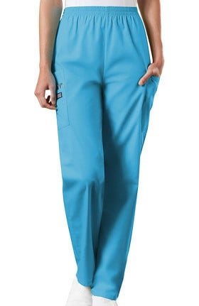 Cherokee Workwear Originals Women's Scrubs Elastic Waist Utility Scrub Pants