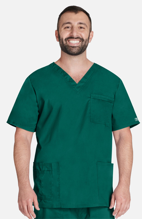 Core Stretch by Cherokee Workwear Unisex V-Neck Solid Scrub Top