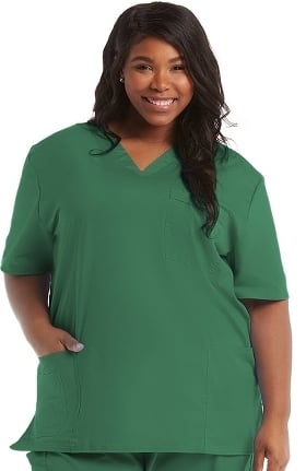 Core Stretch by Cherokee Workwear Unisex V-Neck Solid Scrub Top