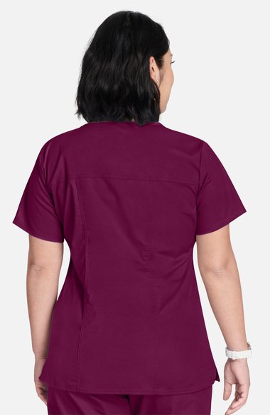 Core Stretch by Cherokee Workwear Women's V-Neck Solid Scrub Top ...