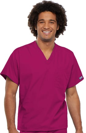 Clearance Cherokee Workwear Originals Unisex V-Neck 1-Pocket Solid Scrub Top