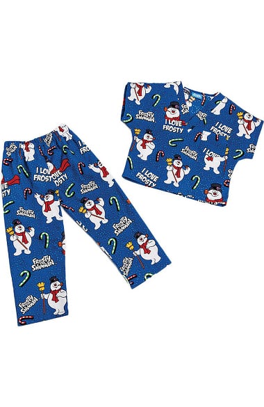 Clearance Tooniforms by Cherokee Kid's Unisex Frosty Print Scrub Set