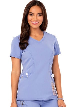 Clearance Careisma by Sofia Vergara Women's Sofia V-Neck Solid Scrub Top