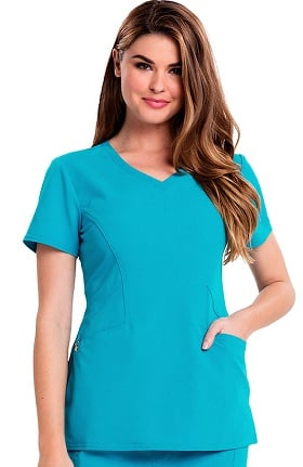 Careisma by Sofia Vergara Women's Sofia V-Neck Solid Scrub Top