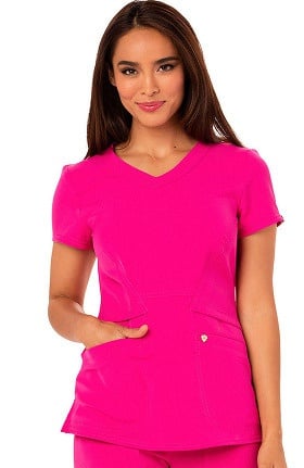 Clearance Careisma by Sofia Vergara Women's V-Neck Solid Scrub Top