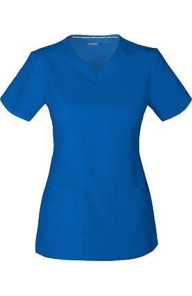 Clearance code happy Women's V-Neck Solid Scrub Top