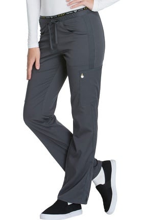 Luxe Sport by Cherokee Women's Logo Elastic Waist Scrub Pant