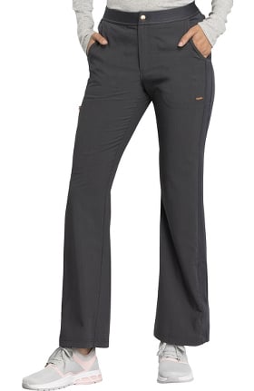 Clearance STATEMENT by Cherokee Women's Buttoned Waistband Flare Leg Scrub Pant
