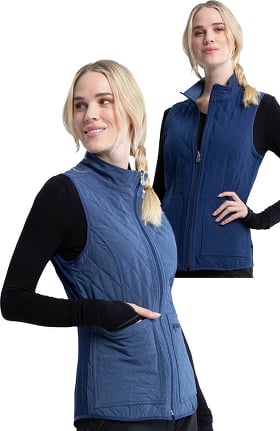 Infinity by Cherokee Women's Reversible Quilted Scrub Vest